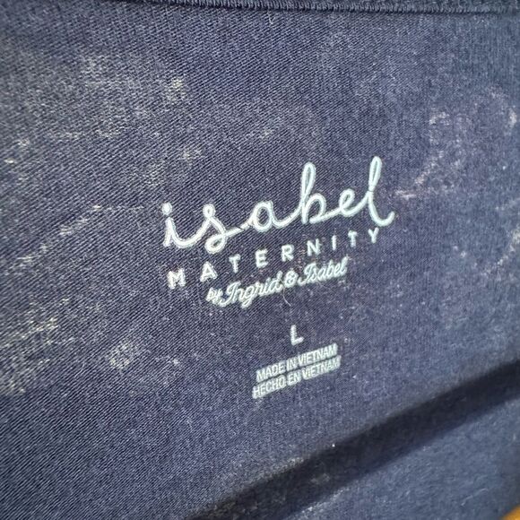 Navy Isabel Maternity Floral Dress Size M EUC - Picture 6 of 6